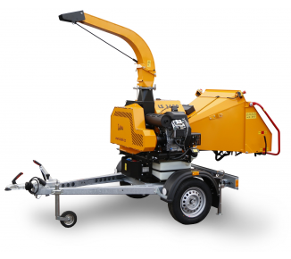 Výkonný štěpkovač na benzín a s brzděným podvozkem (25 HP) LS 160 PB2 Economy (RATO)